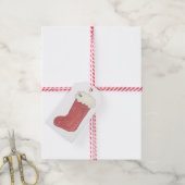 Weihnachtsstrumpf-Geschenkanhänger Geschenkanhänger (Mit Garn)