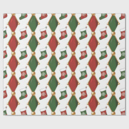 Weihnachtsstrumpf geschenkpapier