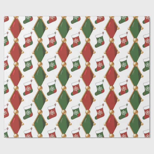 Weihnachtsstrumpf  geschenkpapier (Flach)