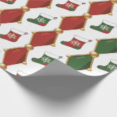 Weihnachtsstrumpf  geschenkpapier (Ecke)
