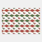 Weihnachtsstrumpf geschenkpapier set (Vorderseite)