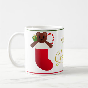 Weihnachtsstrumpf Kaffeetasse