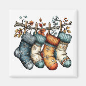 Weihnachtsstrumpf Magnet | Weihnachtsmagnet (Vorne)