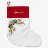 WeihnachtsStrumpf mit Monogramm Kleiner Weihnachtsstrumpf (Vorderseite)