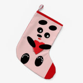WeihnachtsStrumpf-Panda in der Liebe klein Kleiner Weihnachtsstrumpf (Vorderansicht (hängend))
