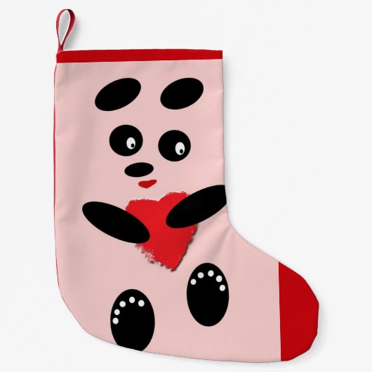 WeihnachtsStrumpf-Panda in der Liebe klein Kleiner Weihnachtsstrumpf (Vorderseite)
