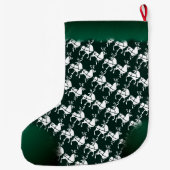 WeihnachtsStrumpf-personalisierter Ren-Strumpf Großer Weihnachtsstrumpf (Rückseite)