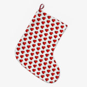 Weihnachtsstrumpf, Rote Herzen Liebe Großer Weihnachtsstrumpf (Vorderansicht (hängend))