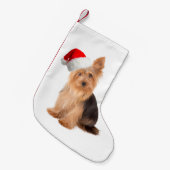 WeihnachtsStrumpf Sankt Yorkie Kleiner Weihnachtsstrumpf (Vorderansicht (hängend))