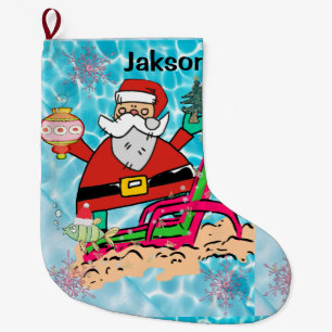 Weihnachtsstrumpf, Santa Beach Bum Großer Weihnachtsstrumpf