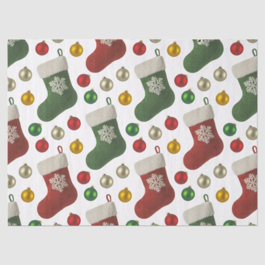 Weihnachtsstrumpf Seidenpapier (Vorderseite)
