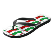 WeihnachtsStrumpf-Socken Badesandalen (Schrägansicht)