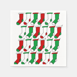 WeihnachtsStrumpf-Socken Serviette