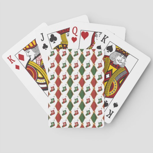 Weihnachtsstrumpf spielkarten (Rückseite)