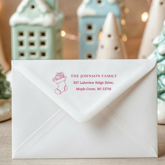 [Weihnachtsstrumpf-Stempel] Benutzerdefinierte Wei Permastempel