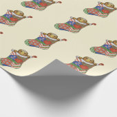 Weihnachtsstrumpf-Verpackungspapier Geschenkpapier (Ecke)