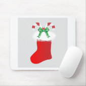 WeihnachtsStrumpf-Zuckerstange-Friedensschicksal Mousepad (Mit Mouse)