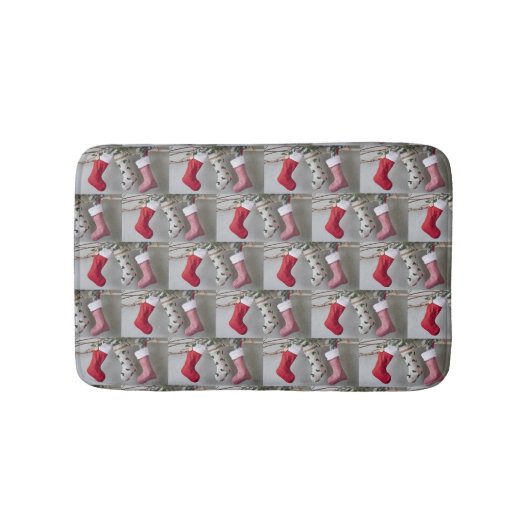 ***Weihnachtsstrümpfe*** Badematte (Vorderseite)