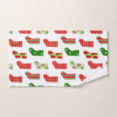 WeihnachtsStrümpfe Badhandtuch Set (Handtuch)
