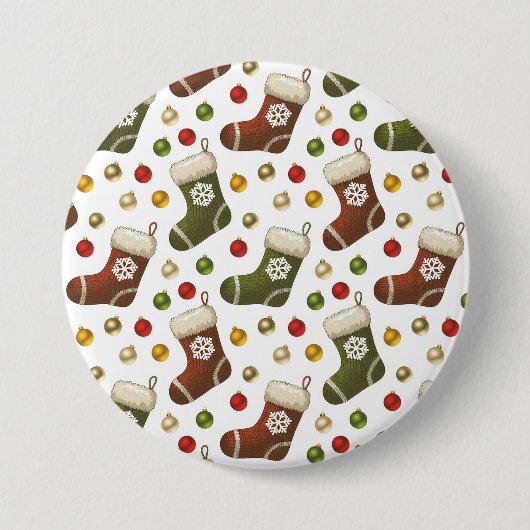 Weihnachtsstrümpfe Button (Vorderseite)