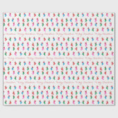 Weihnachtsstrümpfe Farbige Festtagsmuster  Geschenkpapier (Flach)