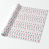 Weihnachtsstrümpfe Farbige Festtagsmuster  Geschenkpapier (Ungerollt)
