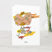 WeihnachtsStrümpfe Feiertagskarte (Rückseite)