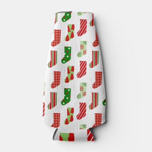 WeihnachtsStrümpfe Flaschenkühler (Vorderseite)