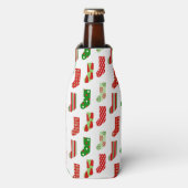 WeihnachtsStrümpfe Flaschenkühler (Flaschenvorderseite)