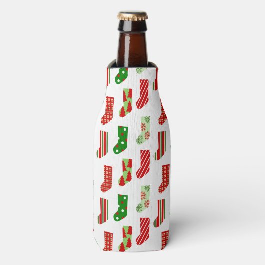 WeihnachtsStrümpfe Flaschenkühler (Flaschenvorderseite)