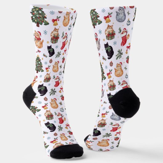 Weihnachtsstrümpfe für Katzenliebhaber Socken (Gewinkelt)