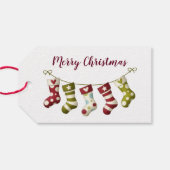 WeihnachtsStrümpfe Geschenkanhänger (Rückseite Horizontal)