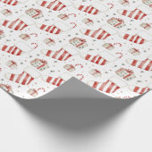 Weihnachtsstrümpfe & Geschenke Geschenkpapier (Ecke)
