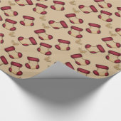 Weihnachtsstrümpfe Geschenkpapier (Ecke)