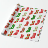 WeihnachtsStrümpfe Geschenkpapier (Ungerollt)