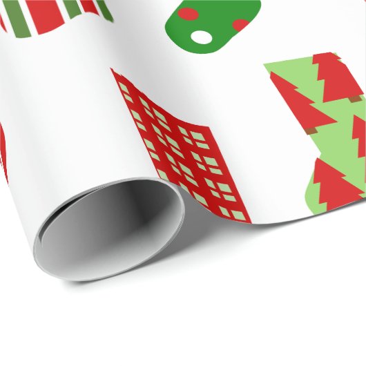 WeihnachtsStrümpfe Geschenkpapier (Rolleneckpunkt)