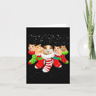 Weihnachtsstrümpfe im Hamster Funny Weihnachtsgesc Karte