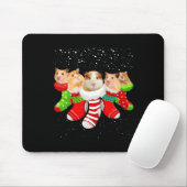 Weihnachtsstrümpfe im Hamster Funny Weihnachtsgesc Mousepad (Mit Mouse)