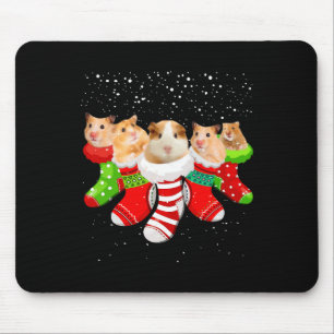 Weihnachtsstrümpfe im Hamster Funny Weihnachtsgesc Mousepad