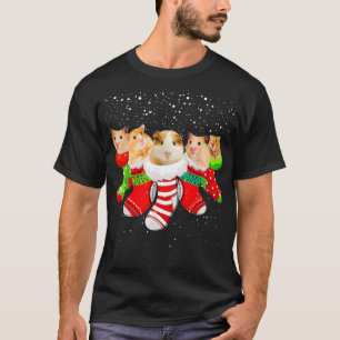 Weihnachtsstrümpfe im Hamster Funny Weihnachtsgesc T-Shirt