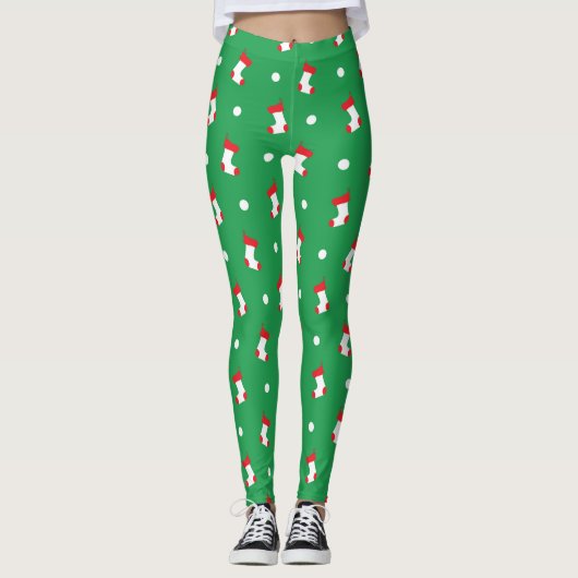 WeihnachtsStrümpfe Leggings (Vorderseite)