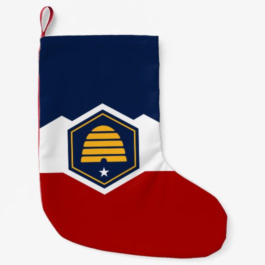 Weihnachtsstrümpfe mit der Flagge von Utah, USA (Vorderseite)
