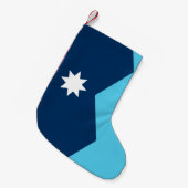 Weihnachtsstrümpfe mit Flagge von Minnesota, USA (Vorderansicht (hängend))