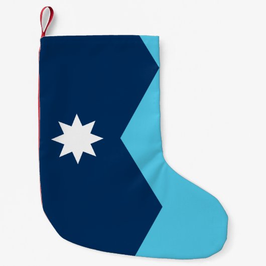 Weihnachtsstrümpfe mit Flagge von Minnesota, USA (Vorderseite)
