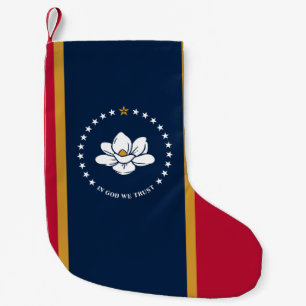 Weihnachtsstrümpfe mit Flagge von Mississippi