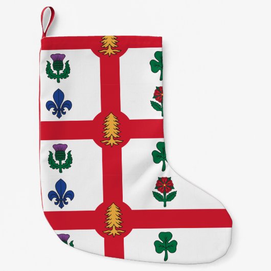 Weihnachtsstrümpfe mit Flagge von Montreal (Vorderseite)