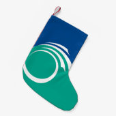 Weihnachtsstrümpfe mit Flagge von Ottawa (Vorderansicht (hängend))