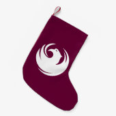 Weihnachtsstrümpfe mit Flagge von Phoenix City (Vorderansicht (hängend))