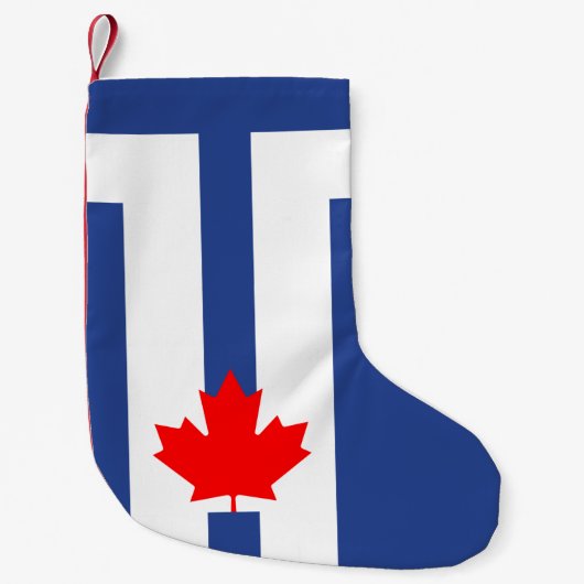 Weihnachtsstrümpfe mit Flagge von Toronto, Kanada (Vorderseite)