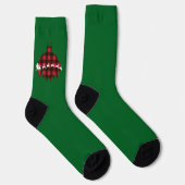 Weihnachtsstrümpfe mit Santa Claus Schmuck Socken (Rechts)